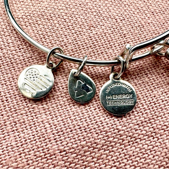 Alex and Ani Bracelet May Birthstone Charm Bangle, Emerald - Picture 3 of 5